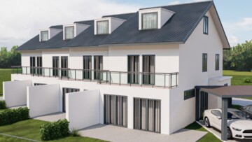 Neubau * Exklusives Reiheneckhaus * KFW 55 * Schlüsselfertig * In Top Lage Mühldorf a. Inn! 84453 Mühldorf a. Inn, Reiheneckhaus